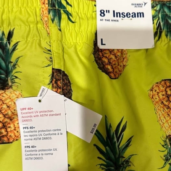 Men’s Pineapple Swim Trunks New with Tags - Picture 3 of 5